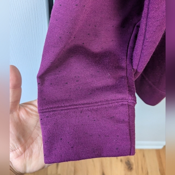 PENNINGTONS Plus Size Cardigan Size 2X Purple With Black Dots - Picture 4 of 9